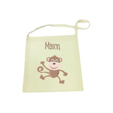 Library Bag with Brown Monkey