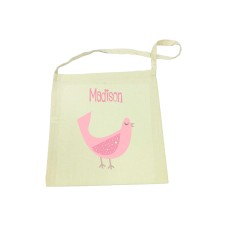 Library Bag with Pink Dove