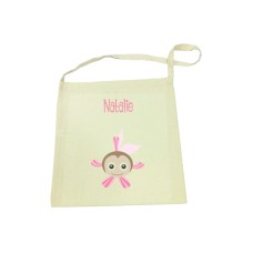 Library Bag with Pink Fish