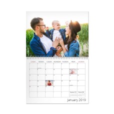 11" x 8.5" (28x21.5cm) Wall Calendar