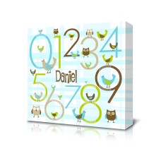 Square Canvas Blue Bird
