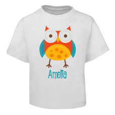Red Owl Kids T-Shirt Size 2 4 6 8