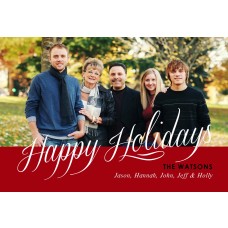 4x6" Red Christmas