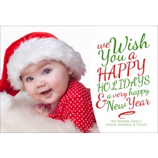 4x6" We Wish You