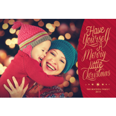 4x6" Merry Little Christmas