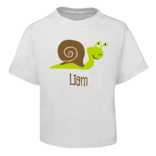 Green Snail Kids T-Shirt Size 2 4 6 8