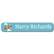 Airplane Mini Name Label