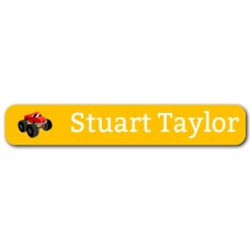 Big Truck Mini Name Label