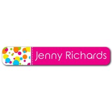 Bubbles Mini Name Label