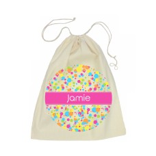 Bubbles Drawstring Library Bag