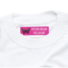 Butterfly Iron On Clothing Label