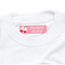 Cherry Iron On Clothing Label