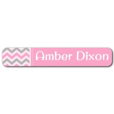 Chevron Mini Name Label