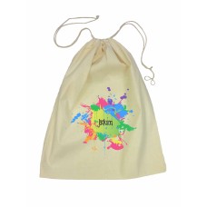 Splatter Design Drawstring Library Bag