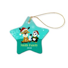 Family Star Porcelain Ornament