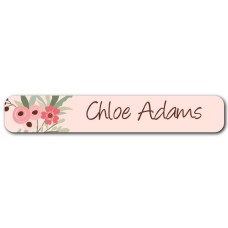 Flower Wreath Mini Name Label