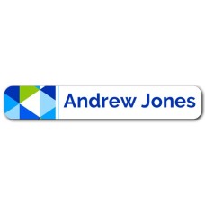 Geometric Mini Name Label