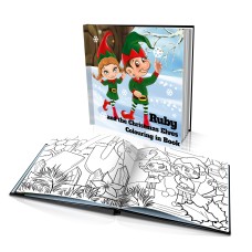 Personalized Coloring Book: "The Christmas Elves"