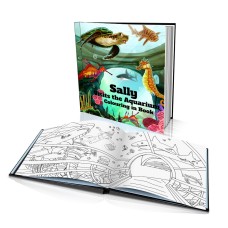 Personalized Coloring Book: "Visits the Aquarium"