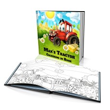 Personalized Coloring Book: "The Talking Tractor"