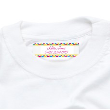 Heart Iron On Clothing Label