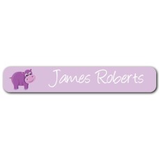 Hippo Mini Name Label