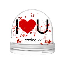I Love U Heart Globe