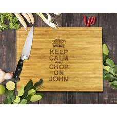 Keep Calm Bamboo Cutting Board