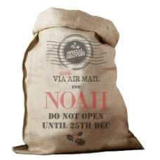 Air Mail Hessian Santa Sack