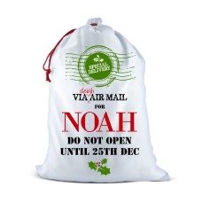Air Mail White Santa Sack