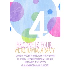 5x7" Big Circles Birthday Card