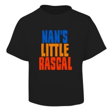 Little Rascal Design Black T-Shirt