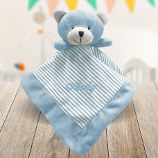 Embroidered Blue Baby Comforter