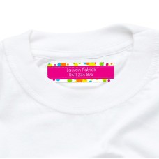 Bubbles Iron On Clothing Label