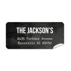 Chalkboard Return Address Label
