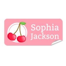 Cherry Rectangle Name Label