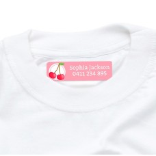 Cherry Iron On Clothing Label