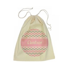 Chevron Drawstring Library Bag