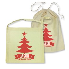 Red Christmas Tree Bag