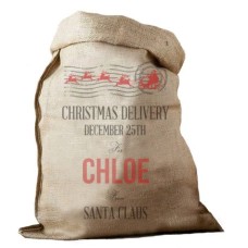 Christmas Delivery Hessian Santa Sack