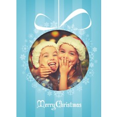 5x7" Christmas Ornament Christmas Card