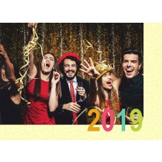 5x7" Colorful Year New Year's Card