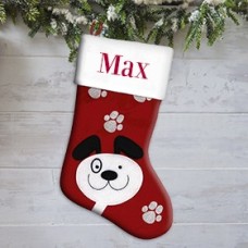 Dog Santa Stocking