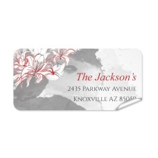Flower Return Address Label