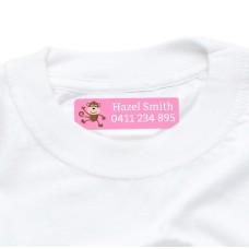Funky Monkey Iron On Clothing Label