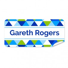 Geometric Rectangle Name Label