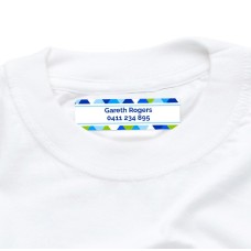 Geometric Iron On Clothing Label
