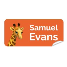 Giraffe Rectangle Name Label