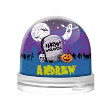 Grave Stone Snow Globe