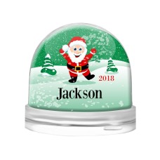 Green Snow Globe